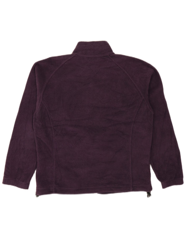 Женская флисовая куртка оверсайз COLUMBIA UK 16, большой фиолетовый полиэстер