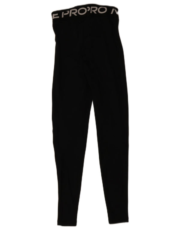 Женские леггинсы с рисунком Nike Dri Fit UK 4 XS, черный полиэстер