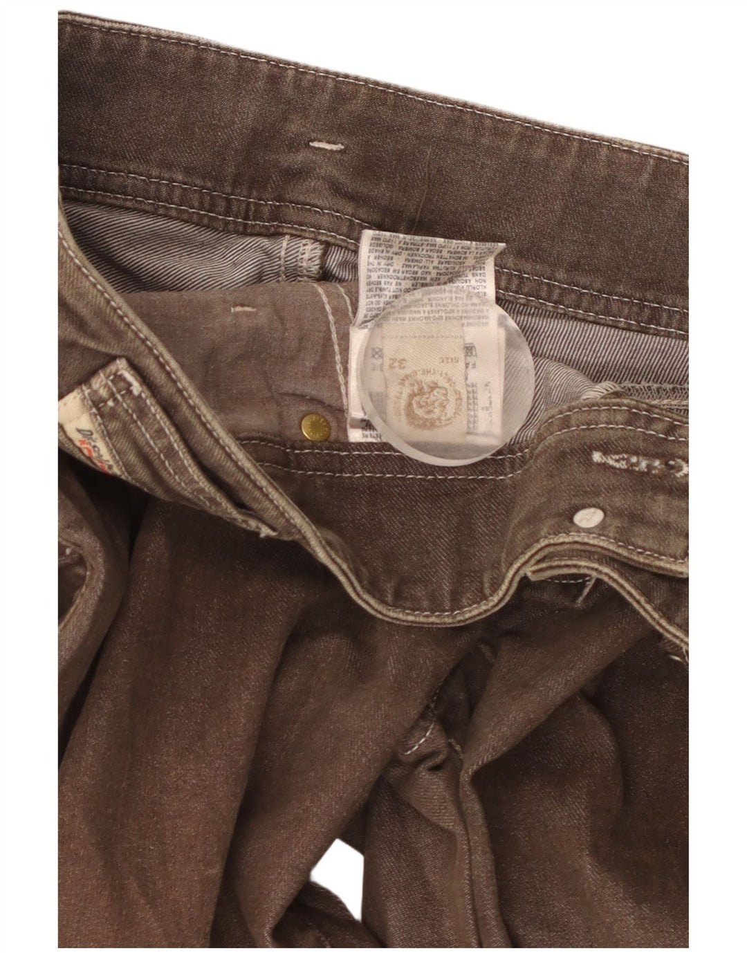 Женские узкие джинсы Diesel W32 L35, коричневые, хлопок