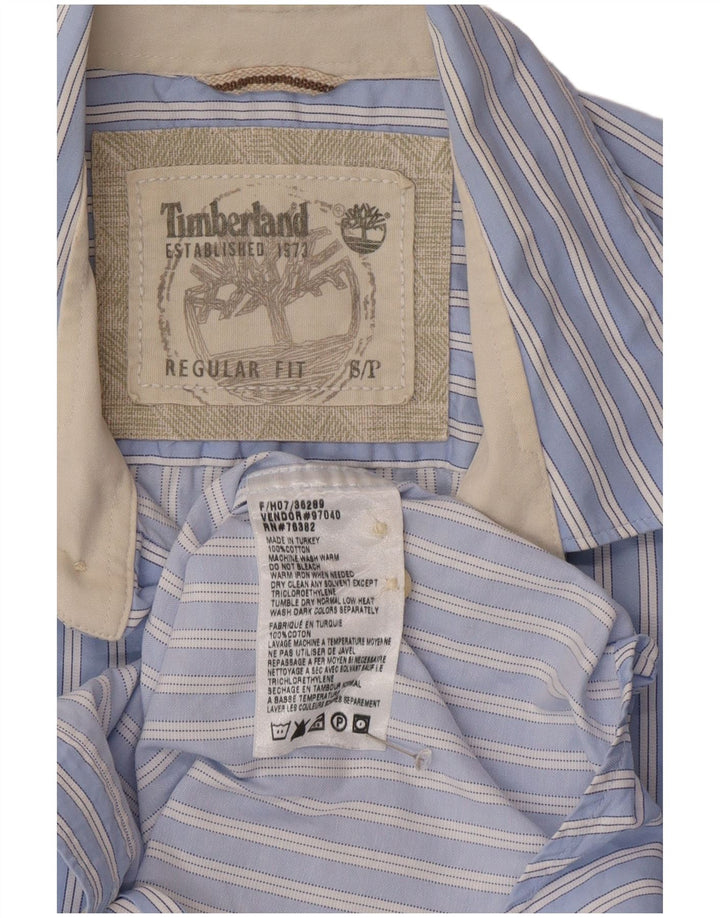 Мужская рубашка стандартного кроя Timberland, маленькая синяя полоска из хлопка