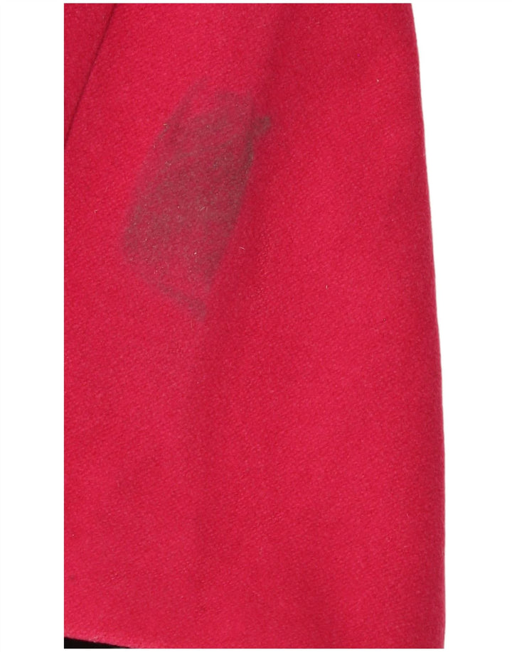KILLAH Womens Overcoat UK 10 Small Pink Wool