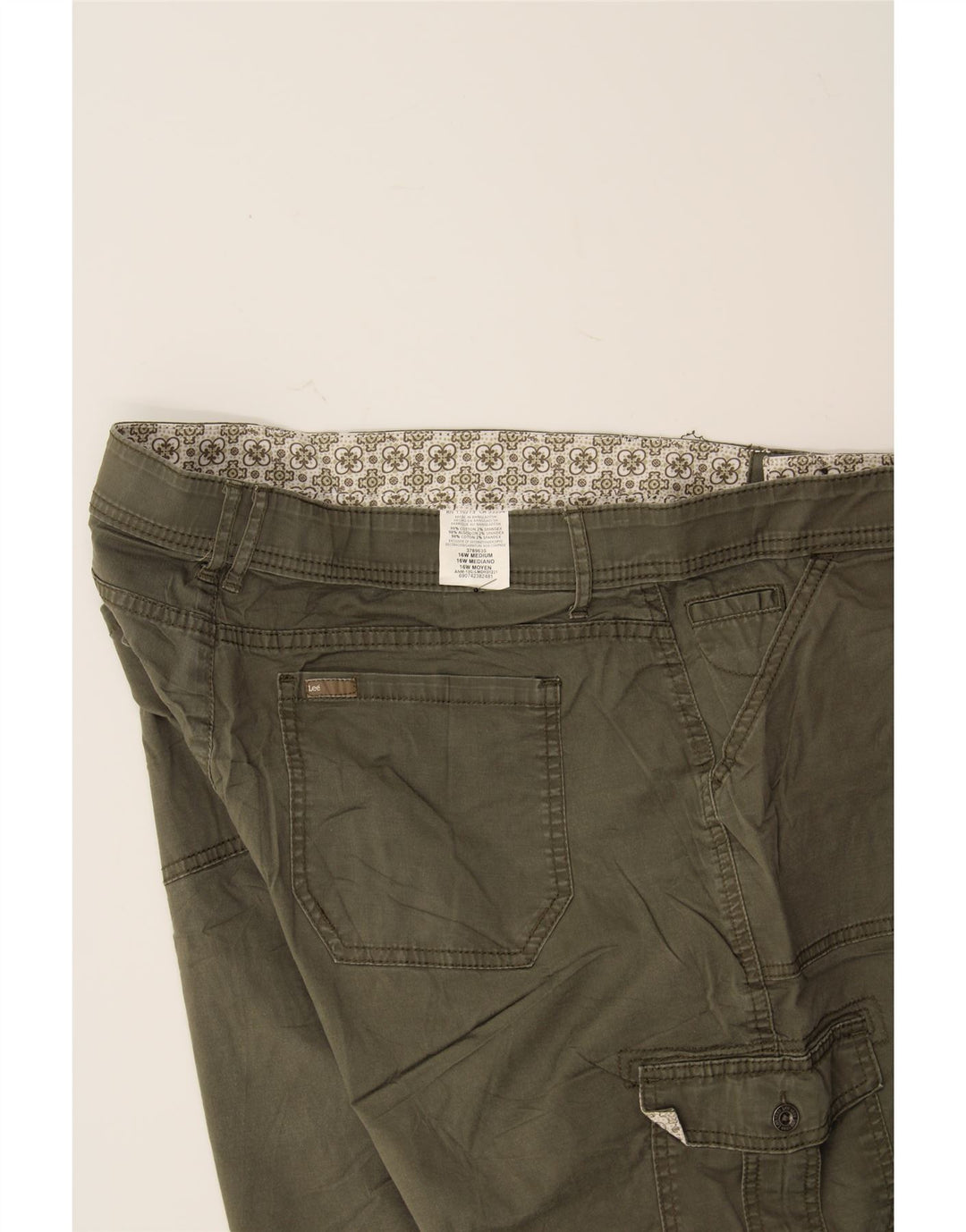 LEE Womens Cargo Shorts US 16 2XL W38  Khaki Cotton Vintage Lee and Second-Hand Lee from Messina Hembry 