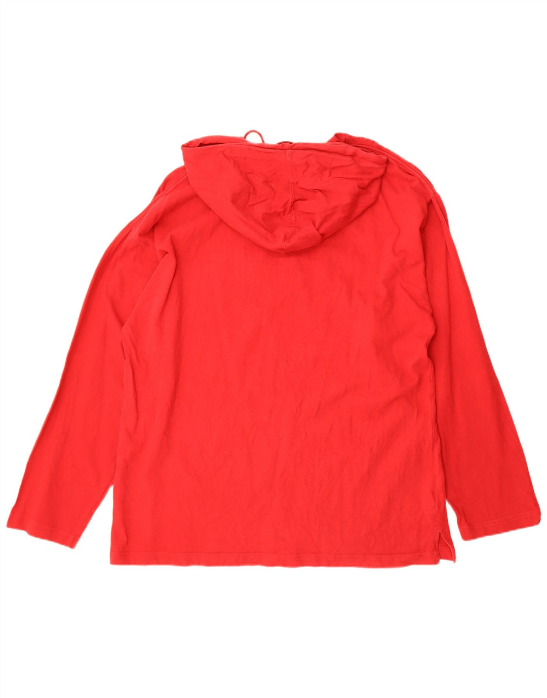 Мужской топ Champion с капюшоном и графикой, длинный рукав, красный хлопок, размер XL