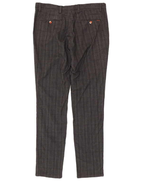 Мужские брюки-чиносы Massimo Dutti Slim Fit EU 44 Large W34 L33 Серая клетка