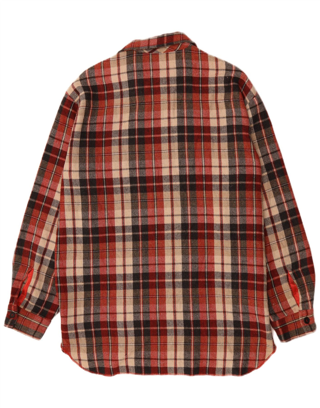 Женская верхняя рубашка Benetton Oversized, Великобритания 18 XL, полиэстер в красную клетку