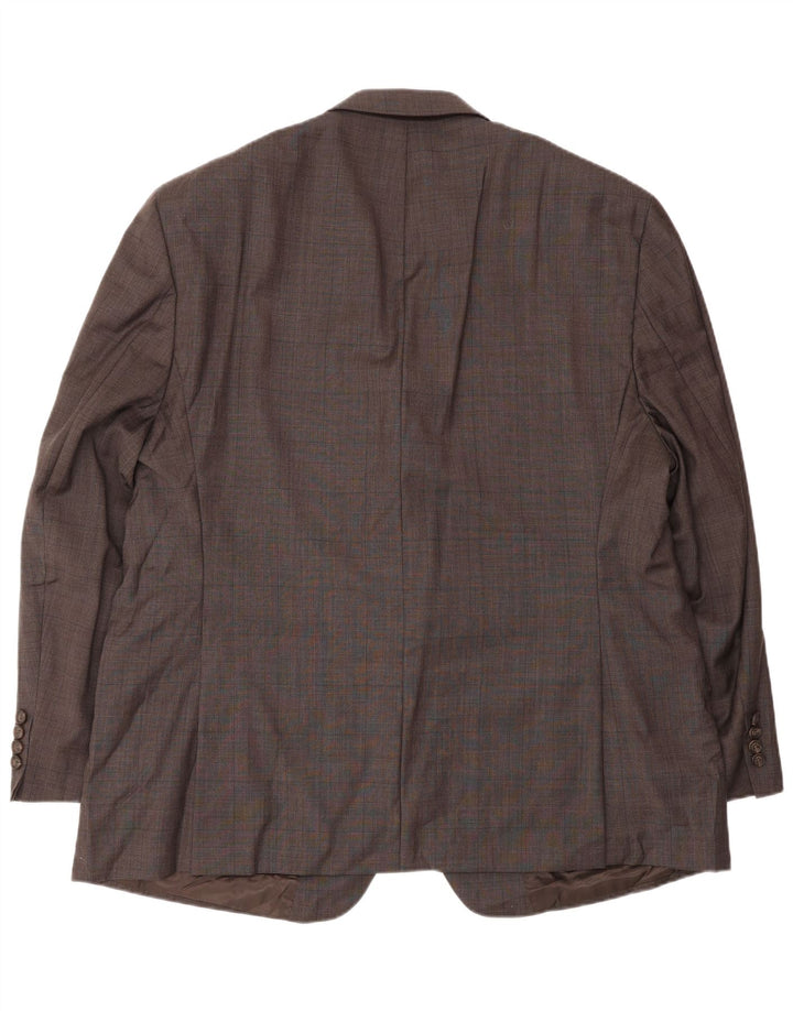 Мужской пиджак с 2 пуговицами Ralph Lauren, Великобритания, 48, 3XL, коричневый, шерстяной в клетку