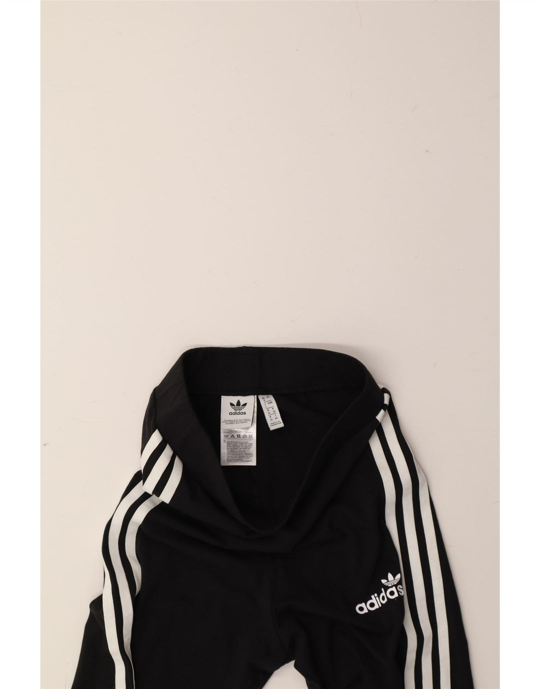ADIDAS Womens Leggings UK 8 Small Black Cotton Vintage Adidas and Second-Hand Adidas from Messina Hembry 