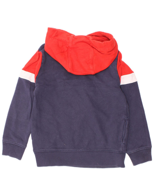 Джемпер с капюшоном Tommy Hilfiger для мальчиков 3–4 лет, темно-синий с цветными блоками