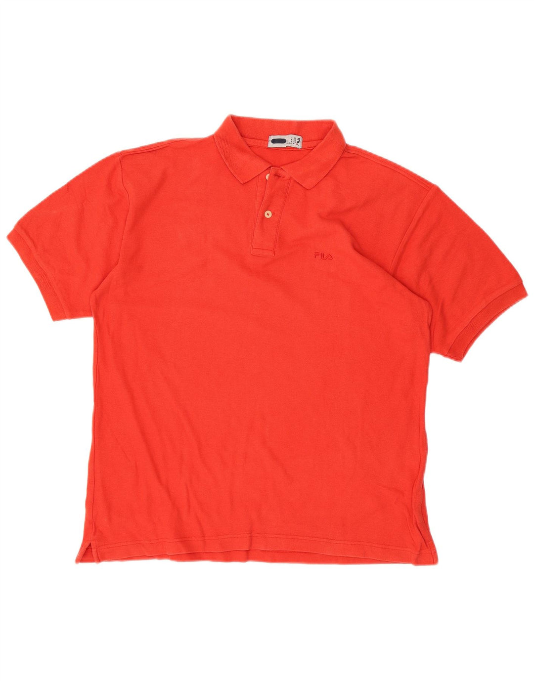 FILA Mens Polo Shirt Medium Red Cotton