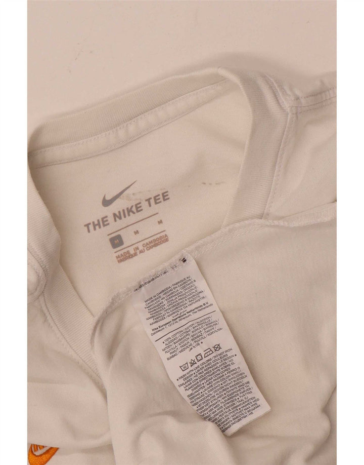 Мужская футболка с рисунком Nike, средний белый хлопок, белый цвет