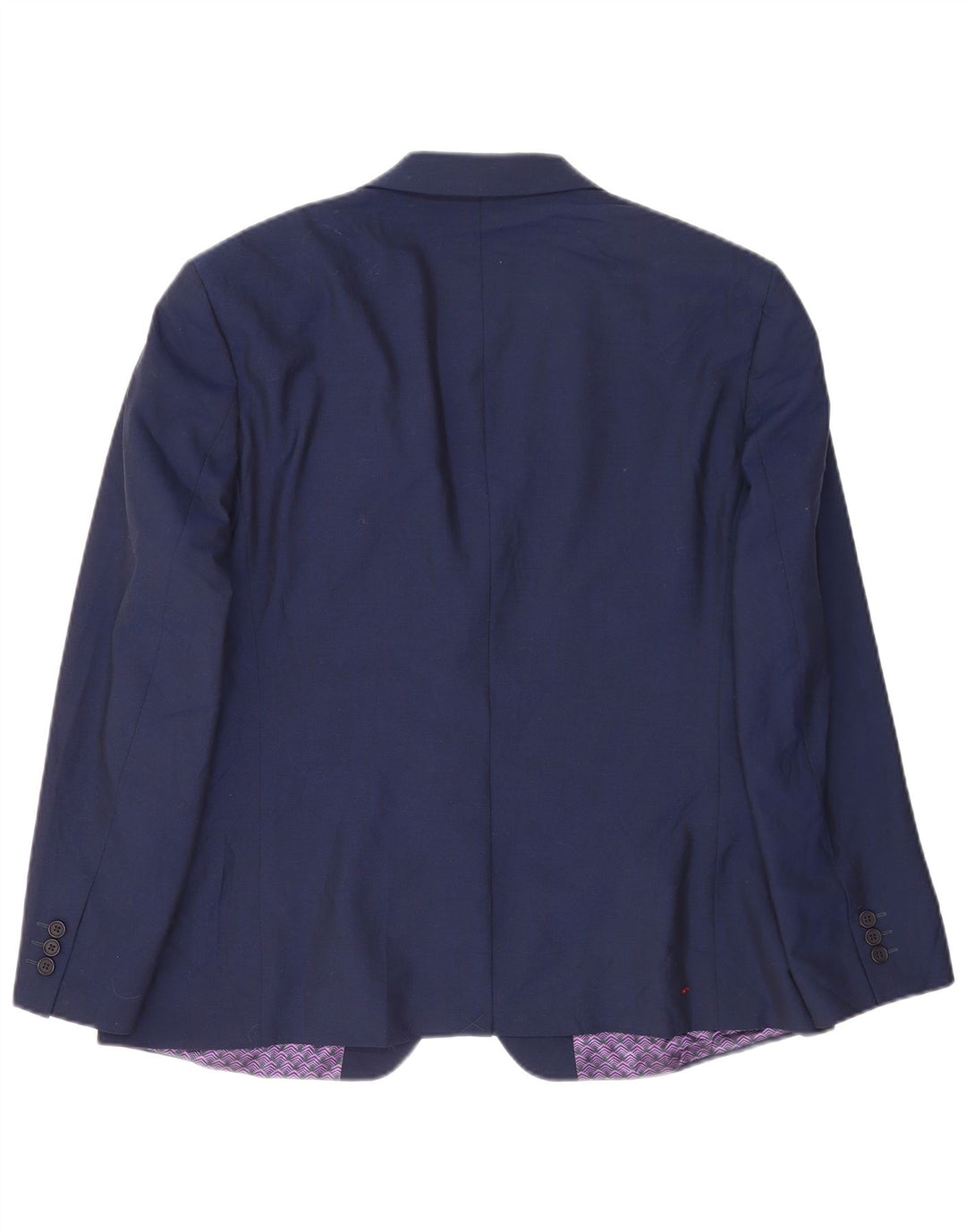 Мужской пиджак с 2 пуговицами Ted Baker UK 46 3XL темно-синий шерстяной