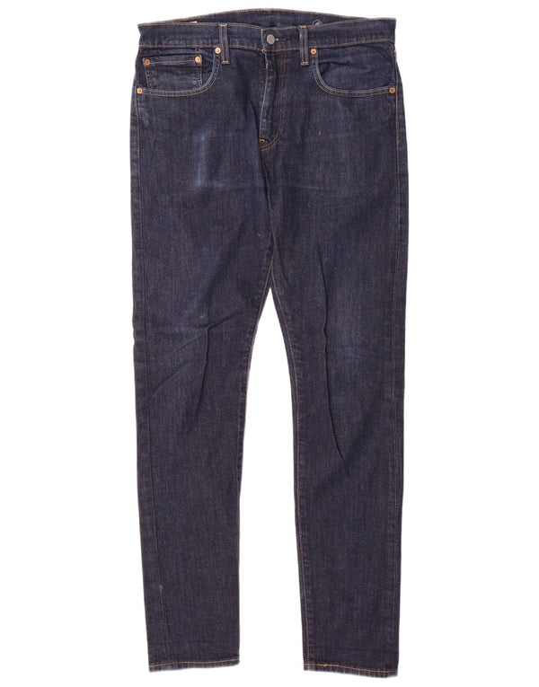 Мужские зауженные зауженные джинсы Levi's 512 W34 L34 Темно-синие, хлопок