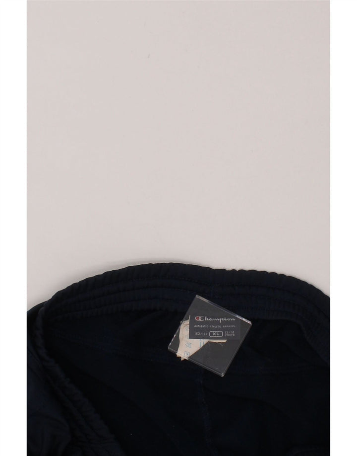 CHAMPION Boys Tracksuit Trousers 13-14 Years XL Navy Blue Polyester Vintage Champion and Second-Hand Champion from Messina Hembry 
