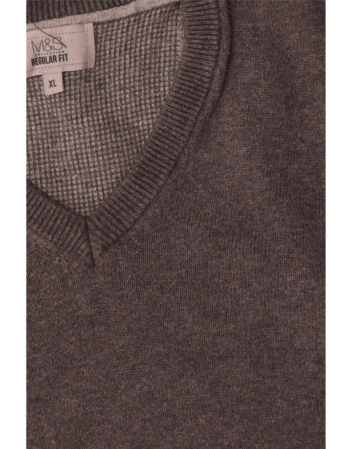Мужская майка-майка стандартного кроя Mark & Spencer XL, серый хлопок