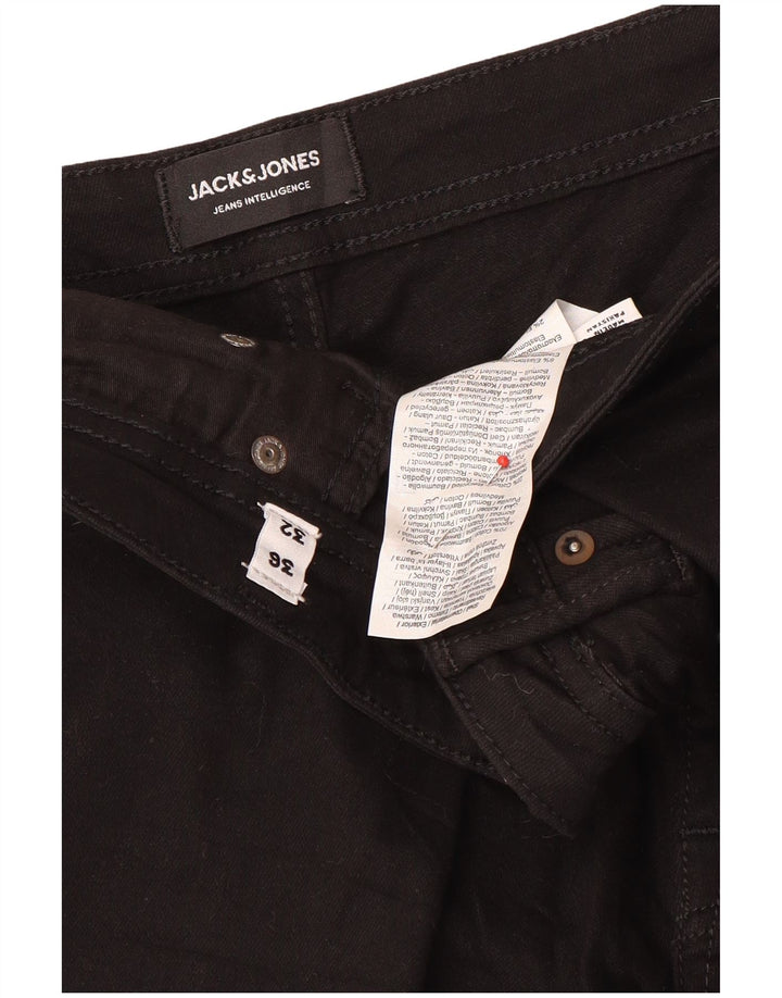 Мужские узкие джинсы Jack & Jones W36 L32, черный хлопок