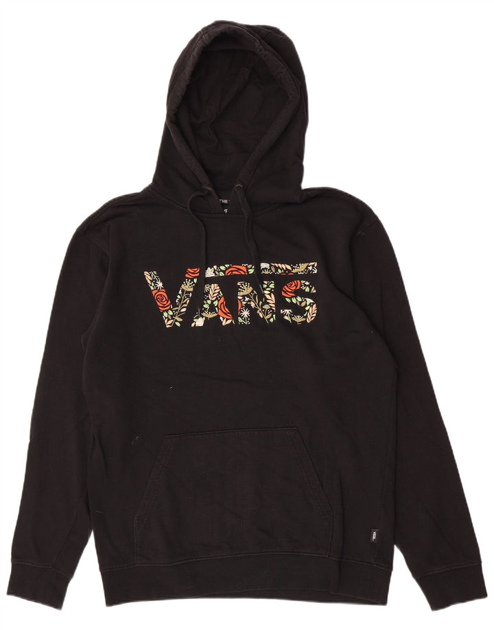 Мужской джемпер с капюшоном Vans, черный, хлопковый, среднего размера