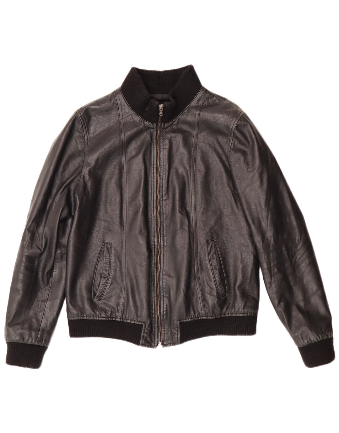 Женская кожаная куртка Talenti UK 14, большая черная