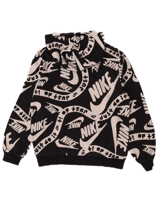 Джемпер с капюшоном стандартного кроя Nike для мальчиков, 12–13 лет, большой размер, черный хлопок
