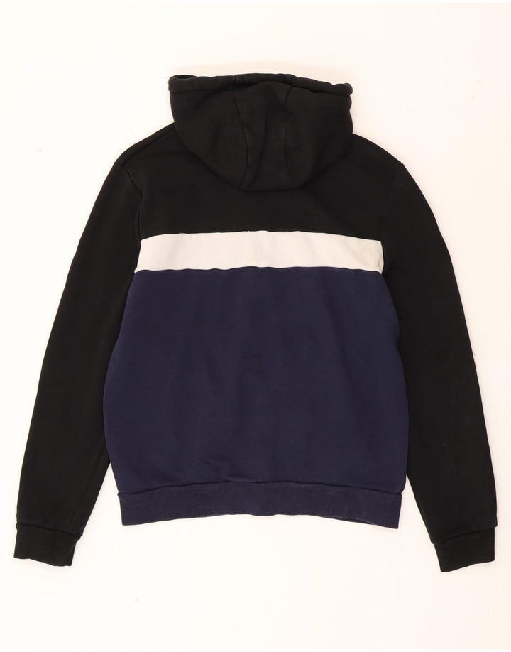 FILA Womens Zip Hoodie Sweater UK 14 Medium Multicoloured Colourblock Vintage Fila and Second-Hand Fila from Messina Hembry 