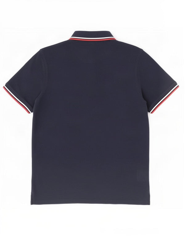 Мужская рубашка-поло Jack & Jones XL, хлопковая темно-синяя полоска