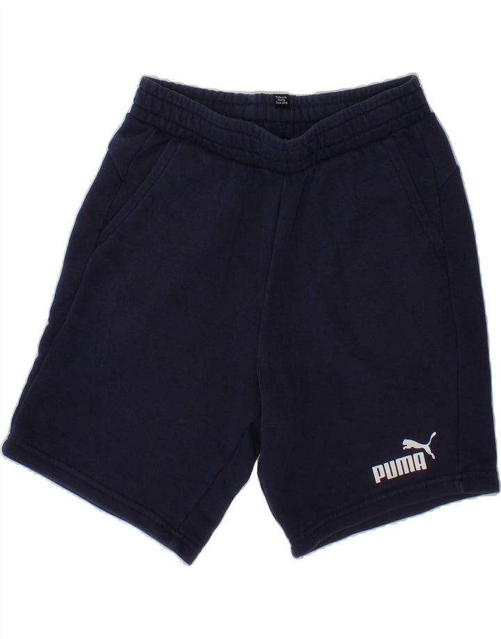 PUMA Boys Sport Shorts 11-12 Years  Navy Blue Vintage Puma and Second-Hand Puma from Messina Hembry 