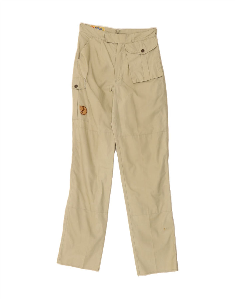 FJALL RAVEN Mens Straight Cargo Trousers W26 L32 Beige Vintage Fjall Raven and Second-Hand Fjall Raven from Messina Hembry 