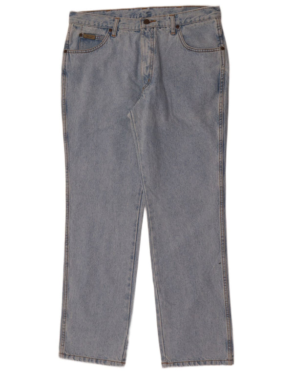 Мужские прямые джинсы Wrangler W36 L30 синие, хлопок