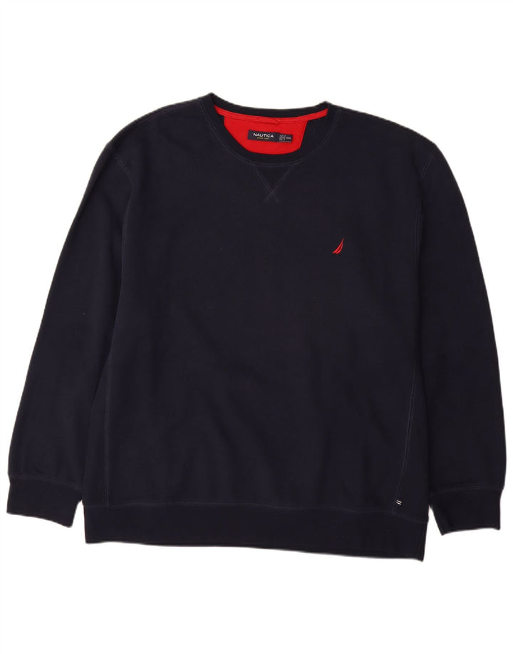 Мужской свитер NAUTICA, джемпер 2XL, темно-синий, хлопок