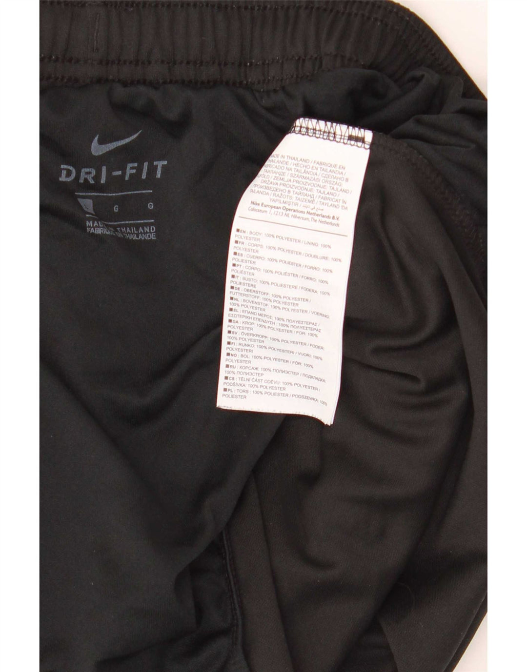 Мужские спортивные шорты Nike Dri Fit, большие черные, полиэстер