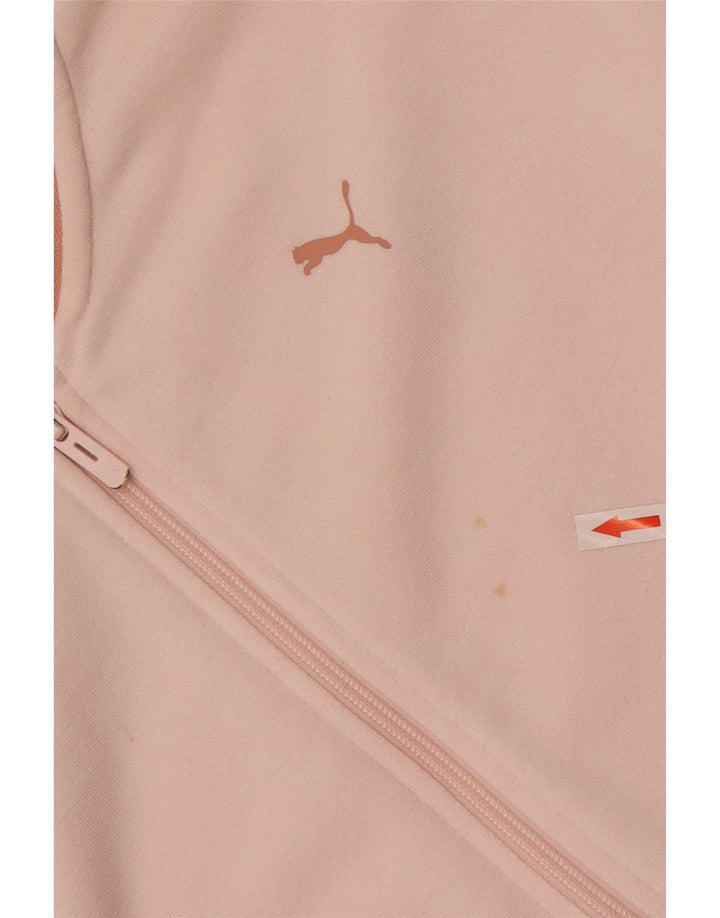 Женский спортивный костюм Puma с графическим рисунком UK 12, средний розовый цвет с цветными блоками