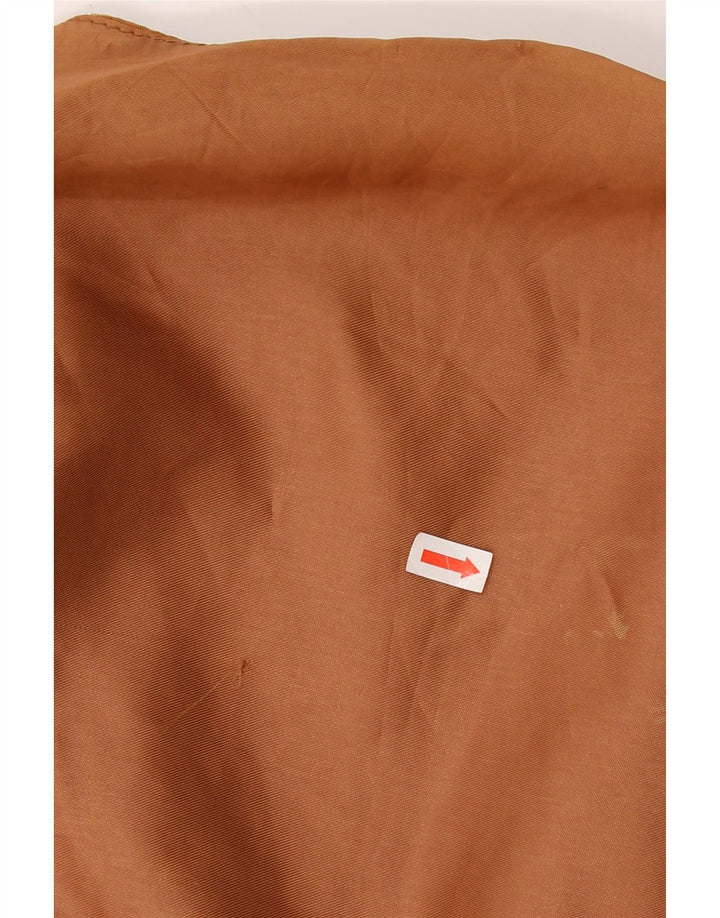 Винтажный женский замшевый жилет UK 16, большой коричневый кожаный размер