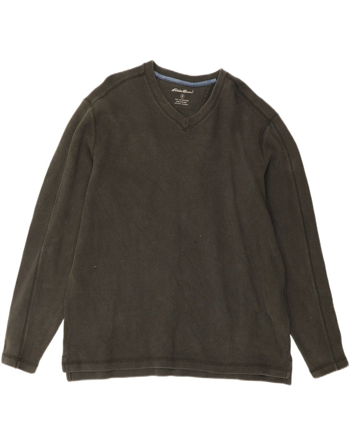 EDDIE BAUER Mens Top Long Sleeve Medium Khaki Cotton Vintage Eddie Bauer and Second-Hand Eddie Bauer from Messina Hembry 