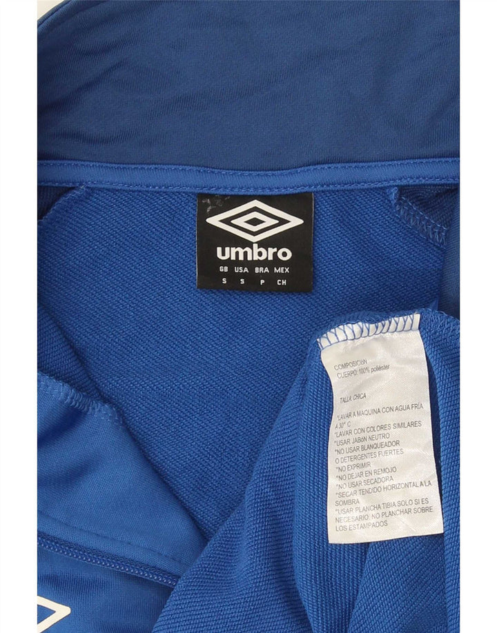 Мужской спортивный костюм Umbro, верхняя куртка, маленький синий полиэстер с цветными блоками
