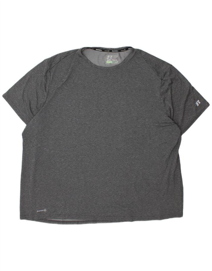 Мужская футболка RUSSELL ATHLETIC Dri-Power 3XL, серый полиэстер с крапинками
