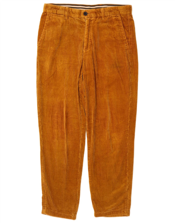 Мужские зауженные вельветовые брюки Zara W30 L27, коричневые, хлопковые