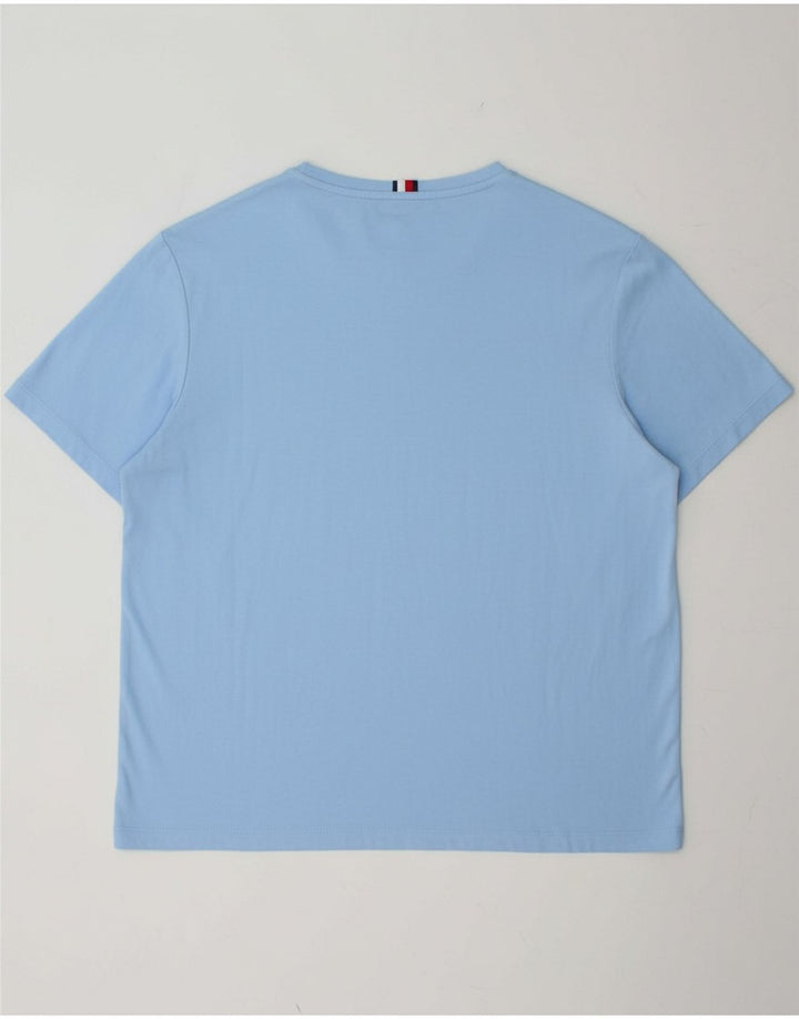 TOMMY HILFIGER Mens T-Shirt Top 2XL Blue Cotton