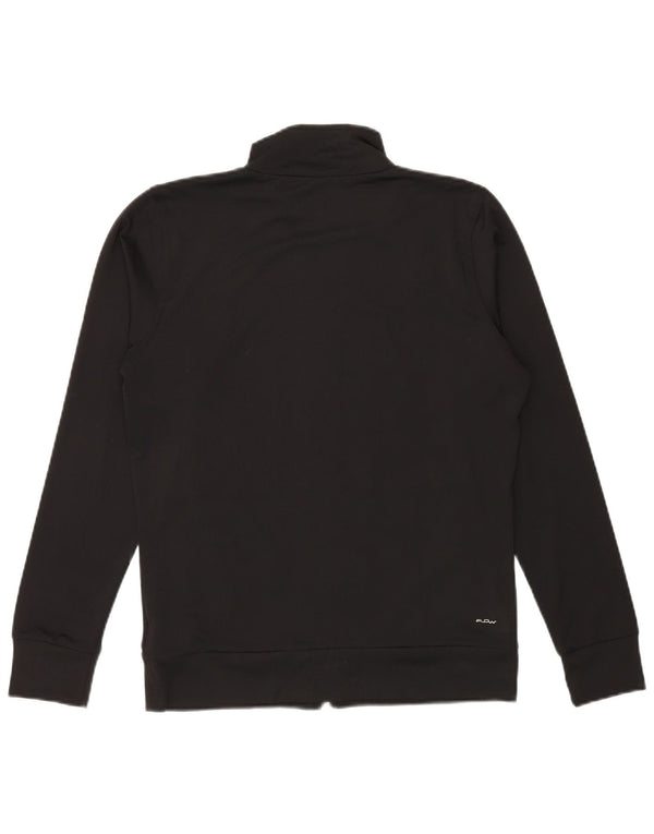 Женский спортивный костюм FILA, верхняя куртка UK 16, большой черный полиэстер с цветными блоками