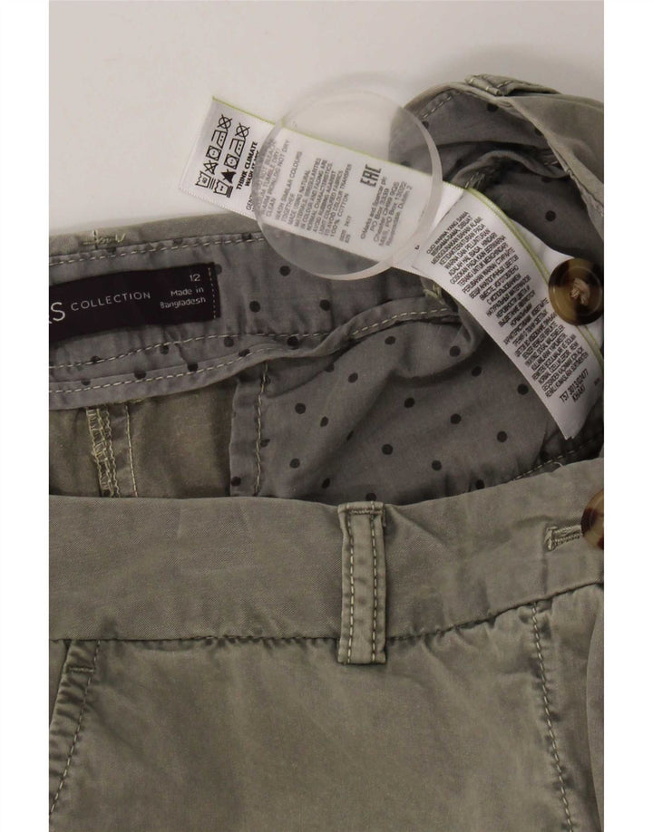 Женские шорты чинос Marks & Spencer UK 12 Medium W32 Хаки Хлопок