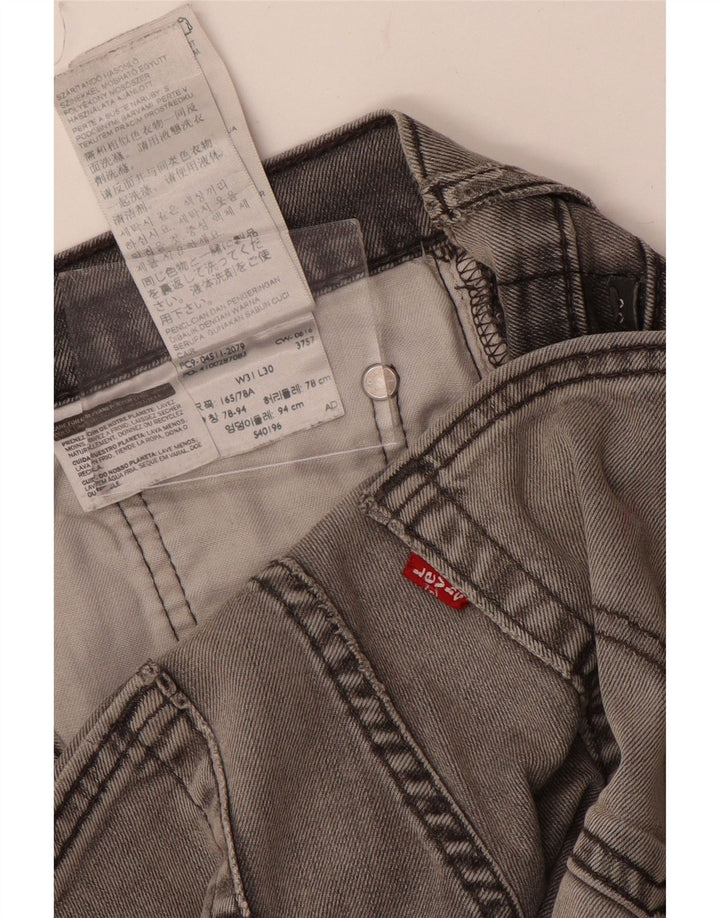 Мужские джинсы Levi's 511 Slim W31 L30 Серые хлопковые