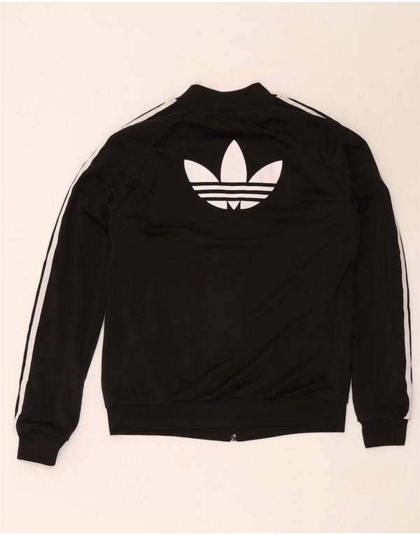 Женский спортивный костюм Adidas с графическим принтом, верхняя куртка UK 12, средний черный