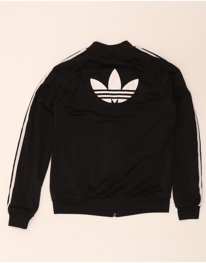 Женский спортивный костюм Adidas с графическим принтом, верхняя куртка UK 12, средний черный