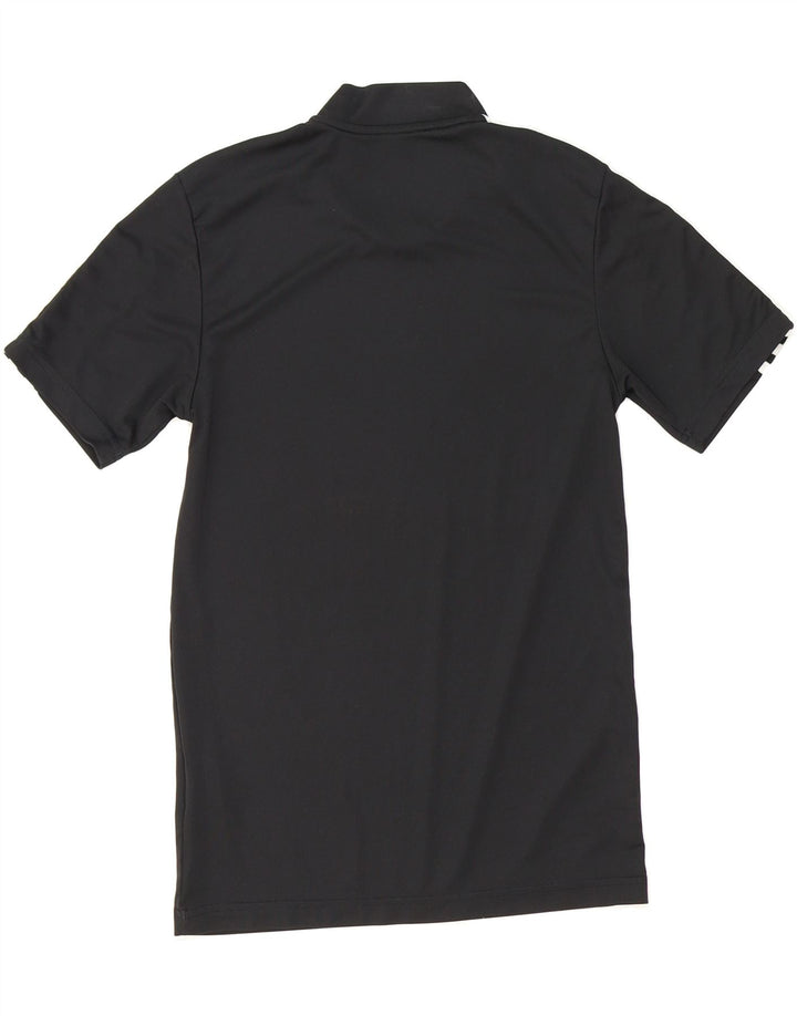 ADIDAS Mens T-Shirt Top XS Black Colourblock Polyester Vintage Adidas and Second-Hand Adidas from Messina Hembry 