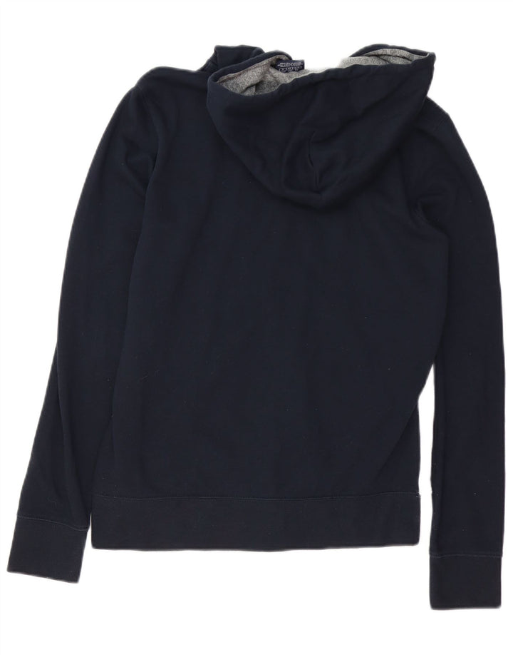 Мужской свитер с капюшоном на молнии с графическим рисунком Champion, маленький, темно-синий, с цветными блоками