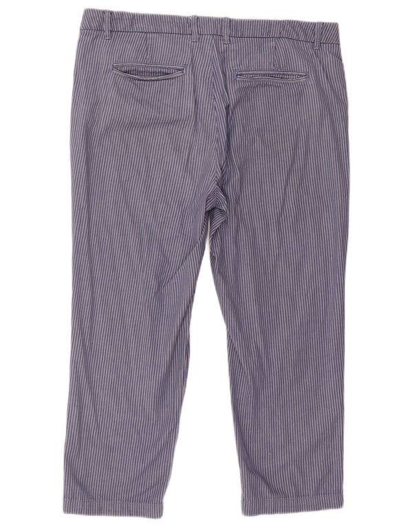 Женские прямые капри Fat Face UK 12, средние W32 L22, синяя полоска