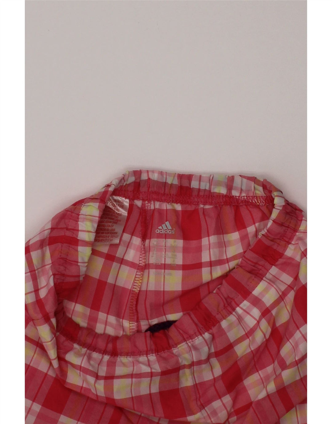 ADIDAS Повседневные шорты для девочек 3–4 лет W20, полиэстер в розовую клетку