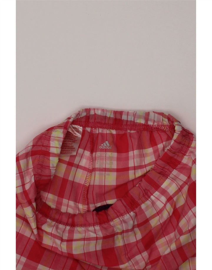 ADIDAS Повседневные шорты для девочек 3–4 лет W20, полиэстер в розовую клетку