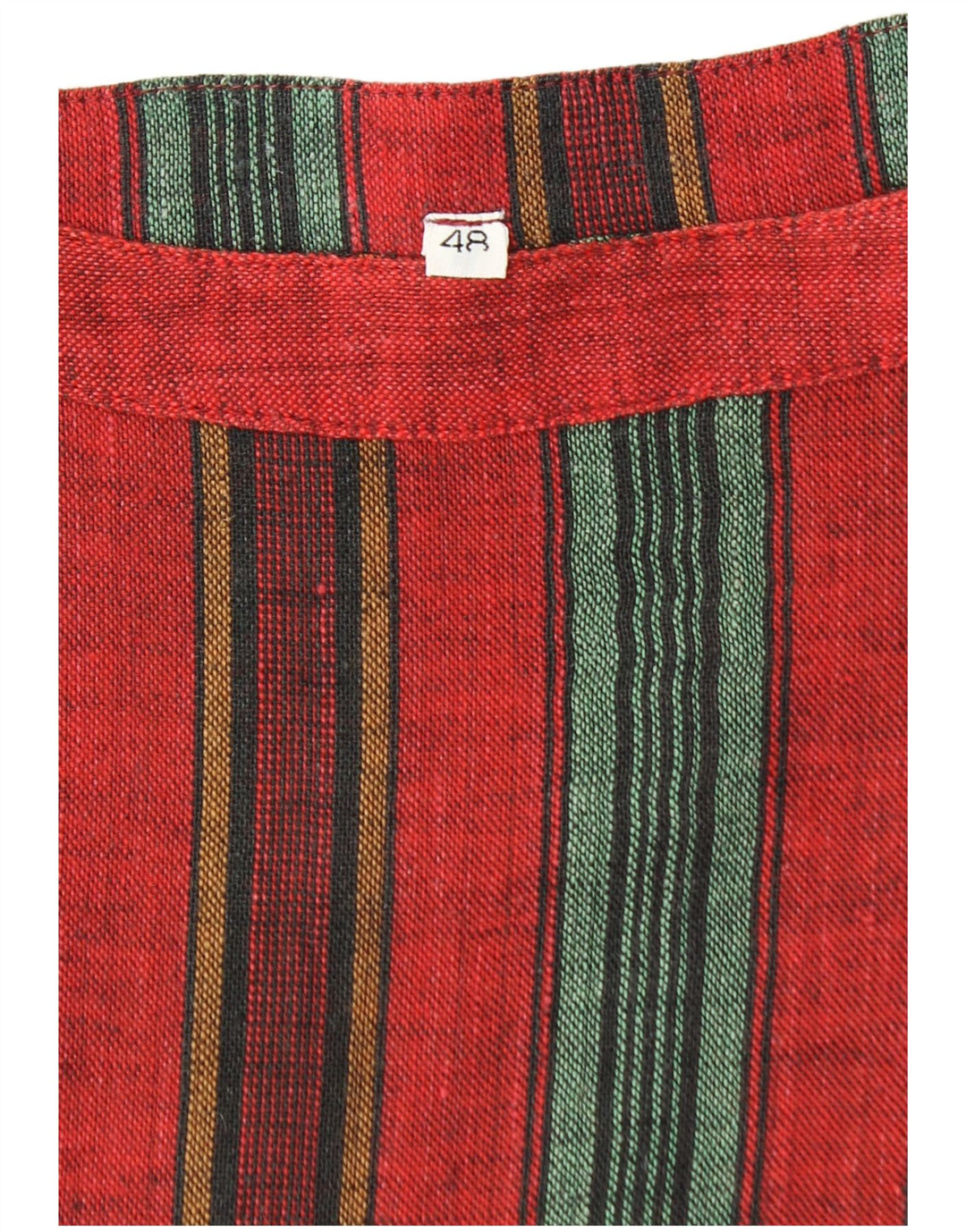 Винтажное женское платье-туника IT 48 XL в красную полоску