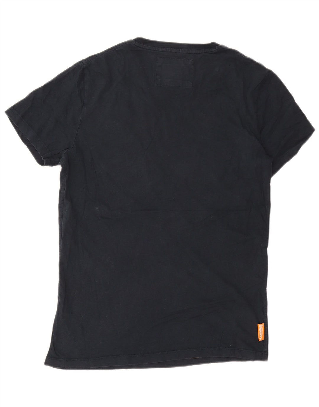 Мужская футболка Superdry Top среднего размера, темно-синяя, хлопок