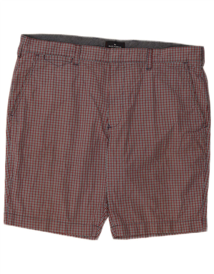Мужские шорты чинос Marks & Spencer W38 XL, хлопок в красную клетку