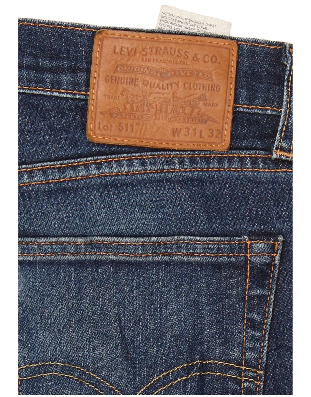 Женские джинсы Levi's 511 Slim W31 L32 Темно-синие, хлопок
